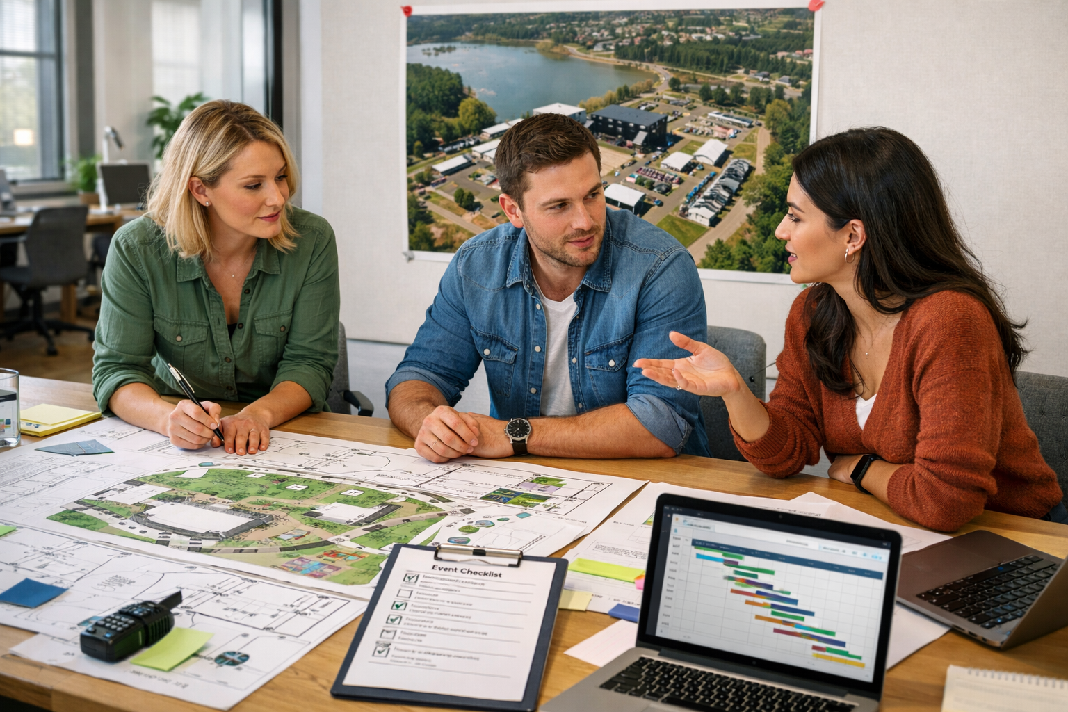 Etkinlik planlama surecinde ekip calismasi